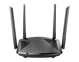 DIR-X1550 AX1500 Mesh Wi-Fi 6 Router - Front view.