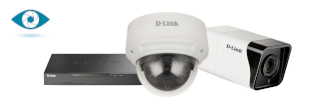 Professionelle Überwachungskameras (DCS-4718E, DCS-4618EK) und Netzwerk-Video-Recorder (DNR-4020-16P)