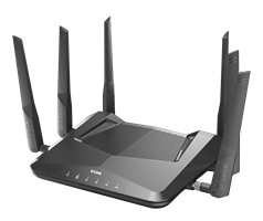 DIR-X5460 AX5400 Wi-Fi 6 Router - left side left view.