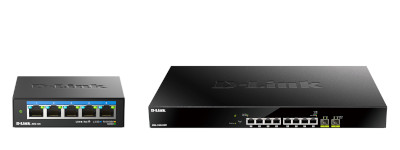 D-Link Multigigabit Switche DMS-105 und DMS-1100-10TP