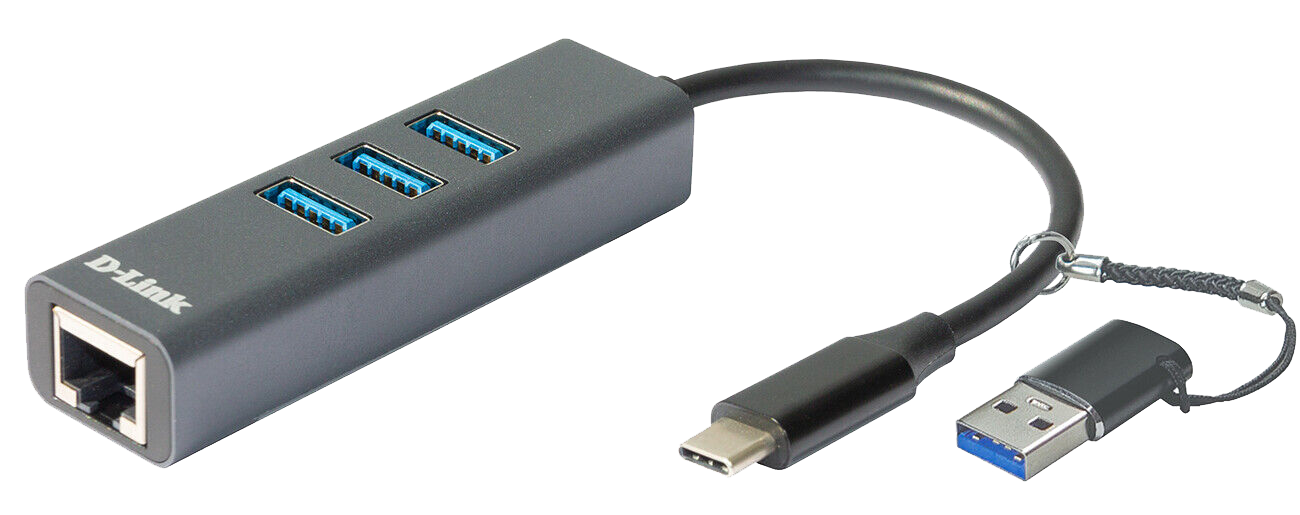 DUB-2332 Adaptateur USB-C/USB vers Gigabit Ethernet avec 3 ports