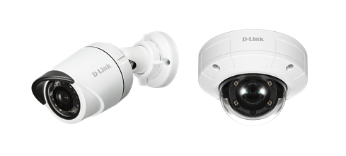 DCS-4705E 5-Megapixel Outdoor Mini Bullet Camera and DCS-4605EV 5-Megapixel Outdoor Dome Camera