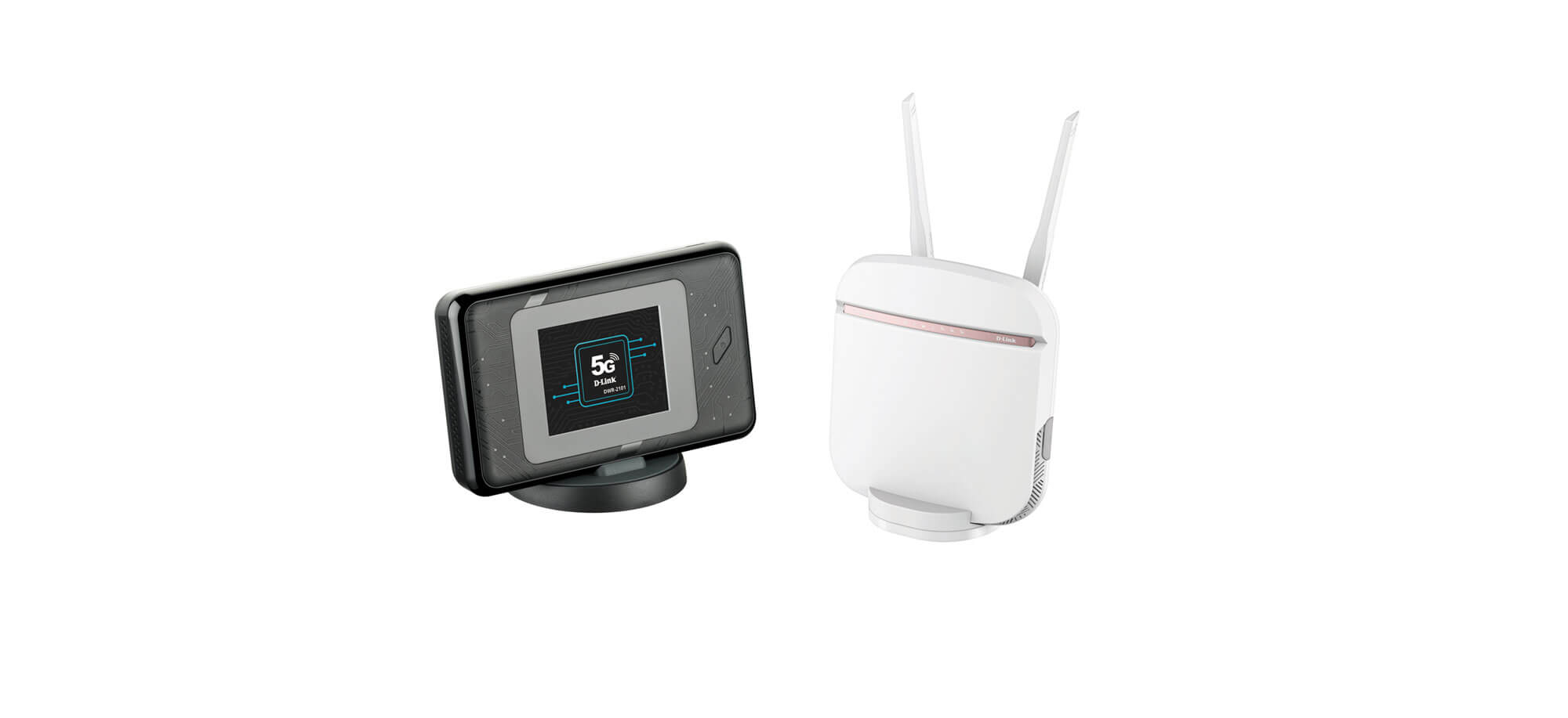 DWR-2101 5G WiFi 6 Mobile Hotspot and DWR-978 5G AC2600 Wi-Fi Router