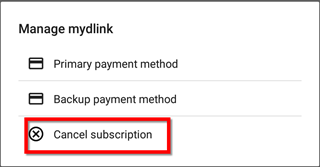 How do I cancel subscription plan Android
