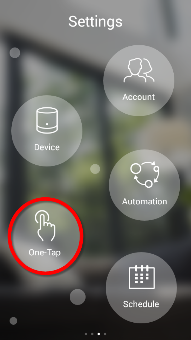 How do I set up One-Tap using the mydlink app