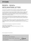 D-Link REACH - SVHCs Declaration Letter