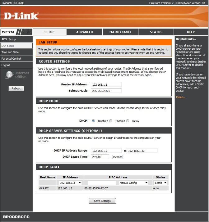 jeg er syg Bemærk venligst Hviske How to setup DSL 320B revision Z1 in bridge mode | D-Link