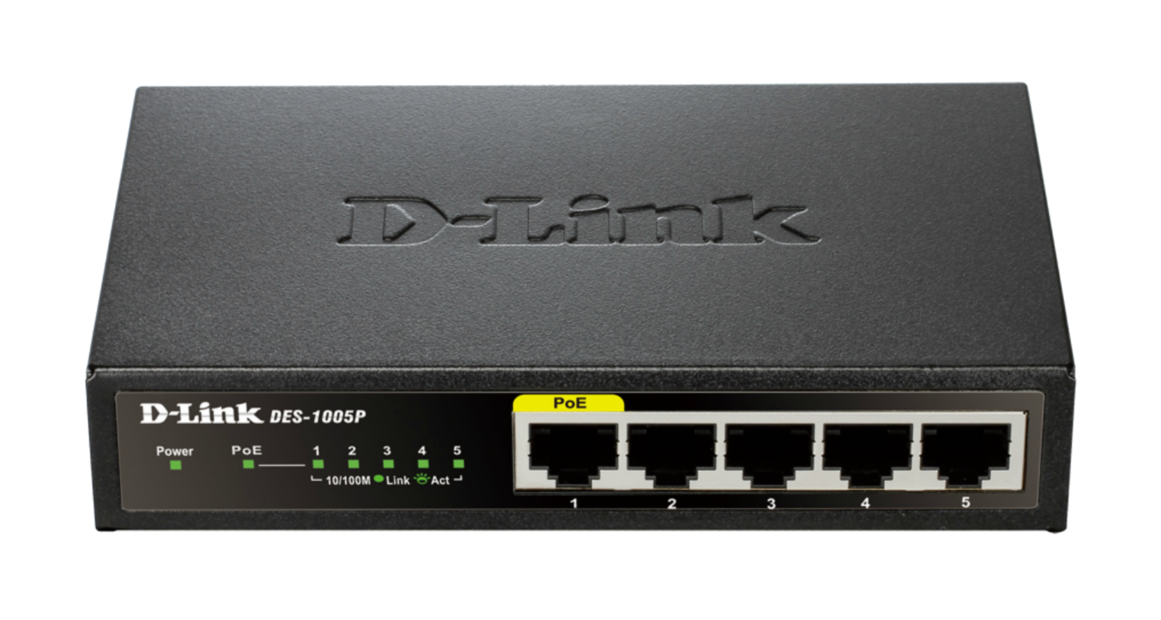 DES-1005P 5-Port Fast Ethernet PoE Unmanaged Desktop Switch | D-Link UK