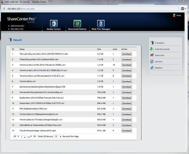 DNS 1550 Download via eMule
